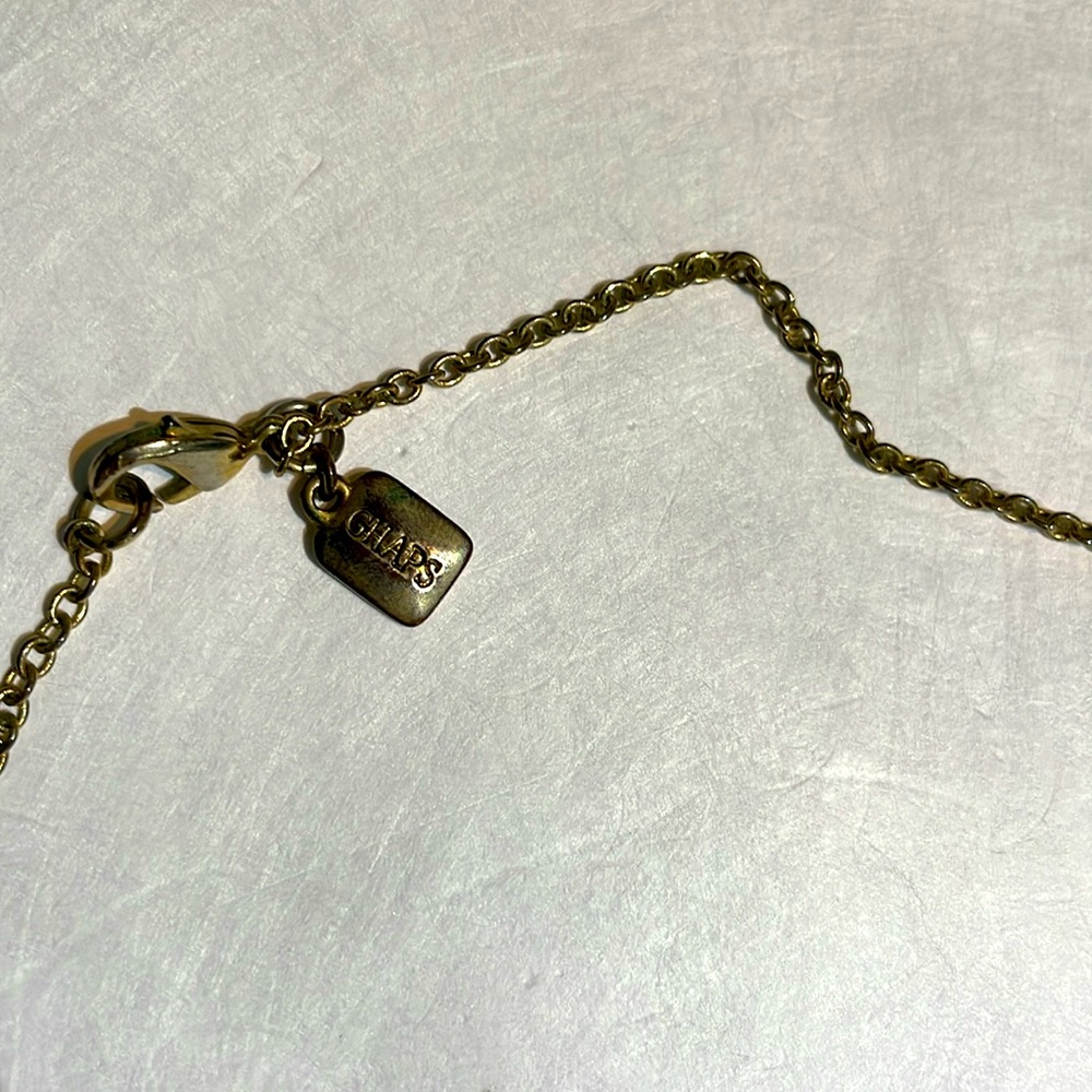 Chaps Multicolored Multistone Station Necklace, S… - image 4